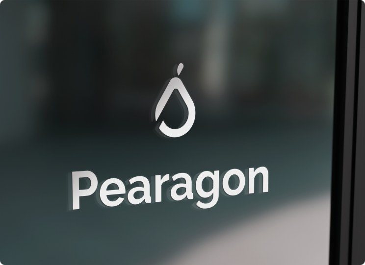 Pearagon Glass Window Logo Mockup 1